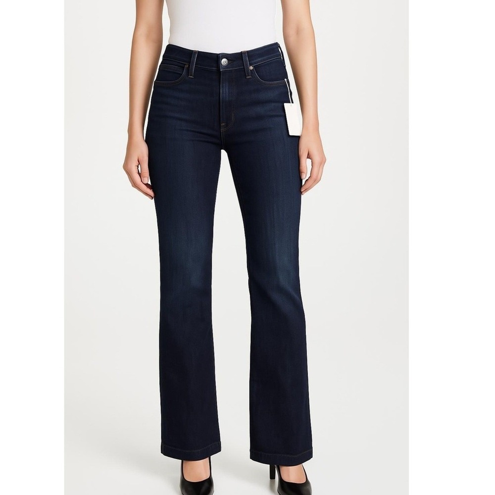 Dylan George Jeans Womens 28 Dark Blue Straight Fit 5 Pocket Style Metal Button
